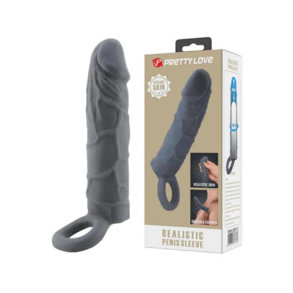 FUNDA EXTENSORA DE PENE POWER - PRETTY LOVE 18 CM